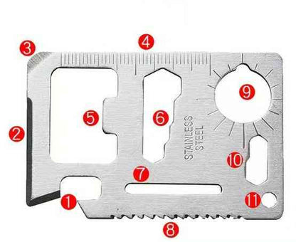 Ro3-Multifunctional Swiss survival card knife